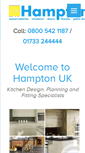 Mobile Screenshot of hampton-kitchens.co.uk